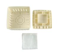 Alipis Molde para Hacer Tofu Pequeño de Plástico Paño de Algodón 40x40 Cm, Herramienta Casera para Moldear Tofu Fresco en Cocina, Práctico Utensilio para Elaboración Artesanal