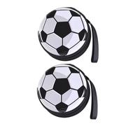 Alipis Monedero Mini Bola de Fútbol Redondo 2 Unidades, Hojalata Resistente, Almacenamiento Multifuncional para Monedas y Bocadillos, Bolso Portátil para Viajes y Uso Diario