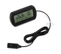Alipis Monitor Higrómetro Electrónico Sensor para Incubadora de Huevos, Termómetro Digital Alarma para Control de Humedad en Terrarios y Mascotas