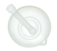 Alipis Mortero de Vidrio 90mm con Tazón Triturador para Moler Medicamentos y Especias, Mini Práctico y Portátil, Herramienta de Laboratorio y Cocina para Triturar Estilo Aleatorio