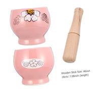 Alipis Mortero Manual de para y Especias Triturador con de Madera Herramienta de Cocina Versátil para Moler Condimentos y Fácil de Limpiar
