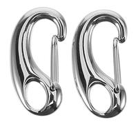 Alipis Mosquetón de Langosta de Acero Inoxidable Pulido 2 Unidades 13X26 MM Clip de Resorte para Llavero Accesorios DIY Cierre Rápido para Manualidades Costura y Joyería