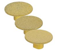 Alipis Muela de Amolar Soldada 3 Piezas para Azulejos, Cabezal de Pulido Plano de Diamante, Rueda para Ranuras y Lijado de Bordes en Encimeras, Herramienta para Amoladora Angular