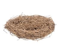 Alipis Nido de Pájaro de Ratán Tejido 20 Cm, Decoración Artificial para Jardín y Hogar, Accesorio Artesanal para Manualidades y Centros de Mesa, Adorno Natural para Exteriores E