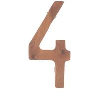 Alipis Número de Casa de Madera Nogal Negro Magnético Números Tridimensionales Sólidos para Exterior 4 Piezas para Buzón y Dirección Decoración Resistente para Jardín y Puerta