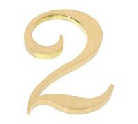 Alipis Número de Puerta de Cobre Puro Marcador Decorativo para Buzón y Pasillo Tamaño Estándar Resistente Adecuado para Puertas Apartamentos y Hoteles Número Identificativo