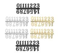 Alipis Números para Reloj Pared DIY 15 Piezas 2 CM Números Romanos y Arábigos en Colores Metálicos para Reemplazo y Bricolaje en Decoración de Interiores