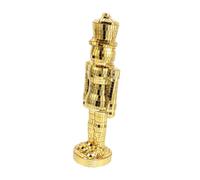 Alipis Nutcracker Figurine Glass Holiday Ornament with Practical Nutcracker Design Shiny Decorative Soldier For Christmas Winter Table Fireplace Display
