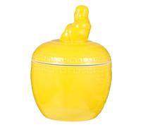 Alipis Olla de Cerámica para Estofado con Tapa Resistente al Calor para Cocina Doméstica para Sopas Postres y Guisos Diseño Chino Tradicional Superficie Lisa Costuras
