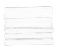 Alipis Organizador de Archivos Vertical Acrílico Transparente 3 Compartimentos para Oficina Escuela y Escritorio Soporte para Correo y Sobres Expositor Multifuncional para Documentos