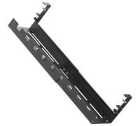 Alipis Organizador de Cables Telescópico para Debajo del Escritorio Bandeja Ajustable de Gestión de Cables Soporte Resistente para Regleta y Ordenación en Oficina y Hogar Color Negro