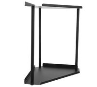 Alipis Organizador de Encimera de Baño de Hierro Negro Estructura de Doble Capa, Estante para Lavabo en Esquina, Adecuado para Optimizar Espacio y Organizar Cosméticos