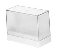 Alipis Organizador para Brocas de Uñas Orificios Caja Almacenamiento Portátil Cubierta Transparente Duradera Práctica para Manicura y Arte de Uñas