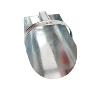 Alipis Pala de Hierro para Alimento, Cuchara para Alimento, Color Plata, para Granjas y Recintos, Bordes Lisos y Redondeados, Práctica y Cómoda de Usar