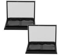 Alipis Paleta de Sombras de Ojos magnética de 2 Piezas: Organizador de Maquillaje de Viaje de 2 Rejillas con Espejo para Rellenar y Crear tu Propia Sombra de Ojos, lápiz Labial, Rubor en Polvo.