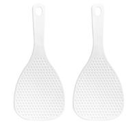 Alipis Paletas De Arroz De Cocina Antiadherentes 2 Piezas Cucharas Reutilizables Con Mango Ergonómico Para Hogar Y Restaurante Fácil Limpieza