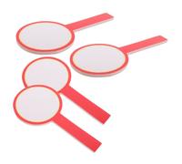 Alipis Paletas de Borrado en Seco Mango, Tablero de Puntuación Reutilizable, Pizarra Blanca Portátil Doble Cara, 4 Piezas, 10x20 Cm, para Arbitraje y Eventos Deportivos