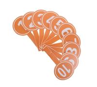 Alipis Paletas de Puntuación Numeradas 1-10 para Animadoras 10 Unidades Tamaño 95X19 CM Color Naranja Números Blancos Marcadores Portátiles para Eventos Deportivos y Competencias de