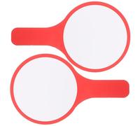 Alipis Paletas de Votación 2 Piezas Pizarra Blanca Mini de Borrado Seco Tamaño A3 15X25 CM Color Rojo Tablero Portátil para Aula y Juegos Educativos