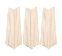 Alipis Palitos de Madera para Manualidades 150 Piezas Varillas Redondas de Madera Natural sin Terminar 300X5 MM para DIY Arte y Proyectos Creativos