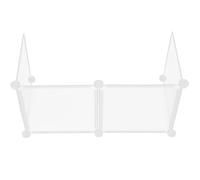 Alipis Panel Protector contra Estornudos para Escritorio 60X30X30 CM Transparente Tablero Divisor Autoportante de Plástico Resistente para Oficina Escuela y Restaurante Mampara