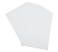Alipis Papel Adhesivo de Liberación Doble Cara A4 120 G, 200 Hojas 30 Agujeros para Álbum de Pegatinas Reutilizable, Recargas de Hojas Sueltas para Scrapbooking y Cuaderno