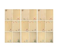 Alipis Papeles Kraft Vintage Navideños 60 Hojas Papel Kraft Retro para Escribir Cartas y Notas Papel de Escritura Artesanal para Invitaciones y Celebraciones Pack 10 Paquetes