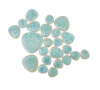 Alipis Paquete 100 g de azulejos decorativos de cerámica verde para manualidades DIY, fragmentos de mosaico para decoración del hogar y proyectos artísticos