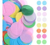 Alipis Paquete De 15 Confeti de Papel Multicolor Pack Total Círculos para Decoración de Bodas Cumpleaños Fiestas y Relleno de Globos