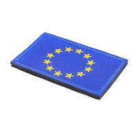 Alipis Parche Bordado Bandera Unión Europea Parche Termoadhesivo de Nailon Resistente Accesorio para Mochilas Gorras y Ropa Diseño Intrincado Aplique para Personalizar Prendas y