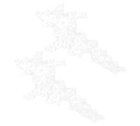 Alipis Parches Bordados para Vestidos de Novia, 1 Par de Apliques de Encaje Diseño de Hojas y Flores, Ideales para Coser y Decorar Ropa de Boda, Bricolaje y Vestidos de Noche