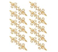 Alipis Parches Termoadhesivos Bordados de Flores Doradas 10 Unidades para Coser y Planchar Apliques Decorativos Metálicos Vintage para Disfraces de Teatro y Ropa de Ópera Tradicional