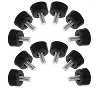 Alipis Patas Niveladoras Ajustables para Muebles 18 X M5 X 13 MM Base Plástica Negra 20 Piezas Tornillos para Nivelar Sillas Mesas y Sofás Deslizadores y Elevadores para Uso en
