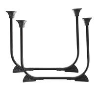 Alipis Patas Plegables de Metal para Muebles 2 Piezas Patas de Horquilla Aplicables Silicona en U Soporte Resistente para Mesas Auxiliares Escritorios Plegables y Muebles DIY Aptas