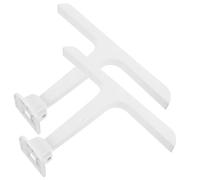 Alipis Patas Plegables para Mesa de Escritorio 2 Piezas Color T Tipo, Patas de Repuesto de Plástico Resistentes y Portátiles, Soporte Multifuncional para Cama, Camping y Bandeja