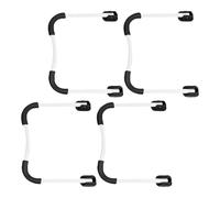 Alipis Patas Plegables para Mesa Pequeña de Metal Soporte Antideslizante, Tamaño Grande, Color Blanco y Negro, Juego de 2 Pares para Escritorio y Muebles, Ideales para Estudio y Oficina