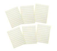 Alipis Pegatinas Adhesivas para Soporte de Uñas Ovaladas Transparentes de Doble Cara, 6 Hojas para Decoración Fácil y Rápida en Uñas Postizas