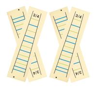 Alipis Pegatinas para Violín 3/4 Transparentes para Diapasón 4 Piezas Guía de Dedos Extraíbles para Aprender a Tocar el Violín Accesorios para Escalas y Notas Musicales