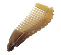 Alipis Peine de Cuerno de Yak Antiestático para Cabello Rizado Peine de Cuerno Natural para Mujeres y Niñas para Uso Doméstico Viaje