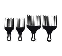 Alipis Peine de Púas Anchas para Cabello Juego de 4 Piezas 2 Grandes y 2 Pequeños Plástico Resistente Inodoro Adecuado para Desenredar Levantar y Peinar Cabello Rizado y Liso Uso