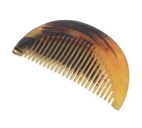 Alipis Peine Masajeador de Cabelludo de Cuerno Natural Peine Manual Desenredante con Dientes Finos para Masaje de Puntos de Acupuntura Portátil para Cuidado Capilar y Relajación Viaje y