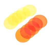 Alipis Películas Autoadhesivas para Iluminación 10 Cm, 10 Unidades (5 Tonos Solares 5 Tonos Crepúsculo), Filtros de Gel Pet para Lámparas Led, Láminas Cambiantes de Color para Decoración