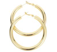 Alipis Pendientes de Aro Grandes para Mujer en Cobre Dorado, Diseño Minimalista y Moderno, Material Resistente que Reduce Irritación, Ideales para Cumpleaños y Uso Diario