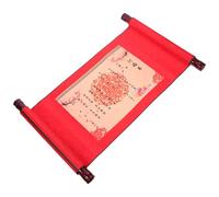 Alipis Pergamino de Boda Chino de Tela Vintage para Compromiso, Contrato de Matrimonio Decorativo Impresión Clásica, Diseño Portátil y Área de Escritura Absorbente Adecuado