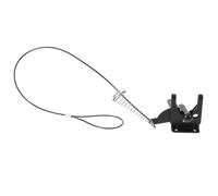 Alipis Pestillo Cerca Seguridad Fiable Instalación Fácil Metal Negro Pestillo de Puerta para Valla de Madera para Jardines Residenciales y Parques Públicos