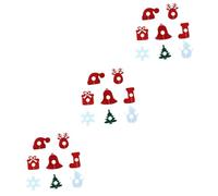 Alipis Piezas Anillo De Copa De Vino De Navidad Etiquetas De Bebidas Vino Encantos Navidad Favores De La Fiesta De Decoración De La Mesa De La Cena De No Tejido