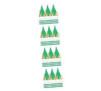 Alipis Piezas Asta Sombrero De Santa Mini Sombrero De Navidad Bufanda Sombrero De Santa Soporte para Cubiertos Bufanda De Botella De Vino De Navidad Sombrero De Botella De Vino De