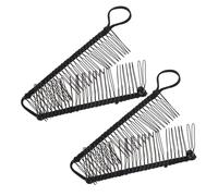 Alipis Pinzas de Plátano para Mujer 2 Unidades Negras 30 Dientes para Cabello Grueso y Peinados Seguros, Accesorios Cabello Ideales para Rutina Diaria y Belleza