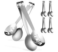 Alipis Pinzas para Bolsitas de Té de Acero Inoxidable Plata, Exprimidor Multifuncional para Colar y Servir, Pack de 6 Piezas Adecuado para Accesorios de Cocina Hogar