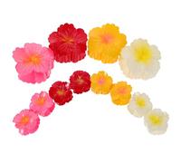 Alipis Pinzas Pelo Flores de Plumeria Hawaiana Set de 12 Piezas Degradado en y Pinzas de Garra de Plástico Resistentes para Mujer y Niña Accesorios Ideales para Playa y Verano
